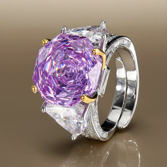 Aegean Cushion-Cut Trilogy Ring