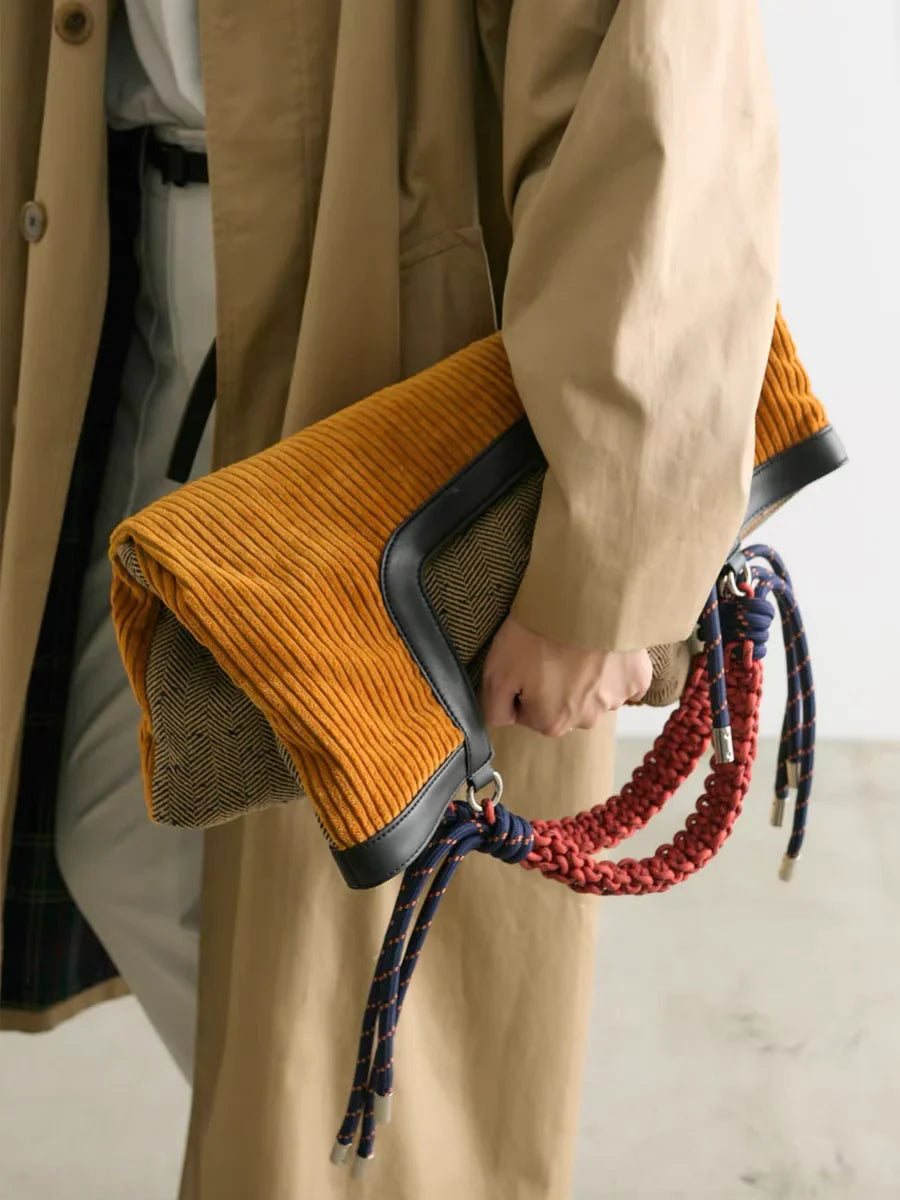 Woven-Strap Cord Tote