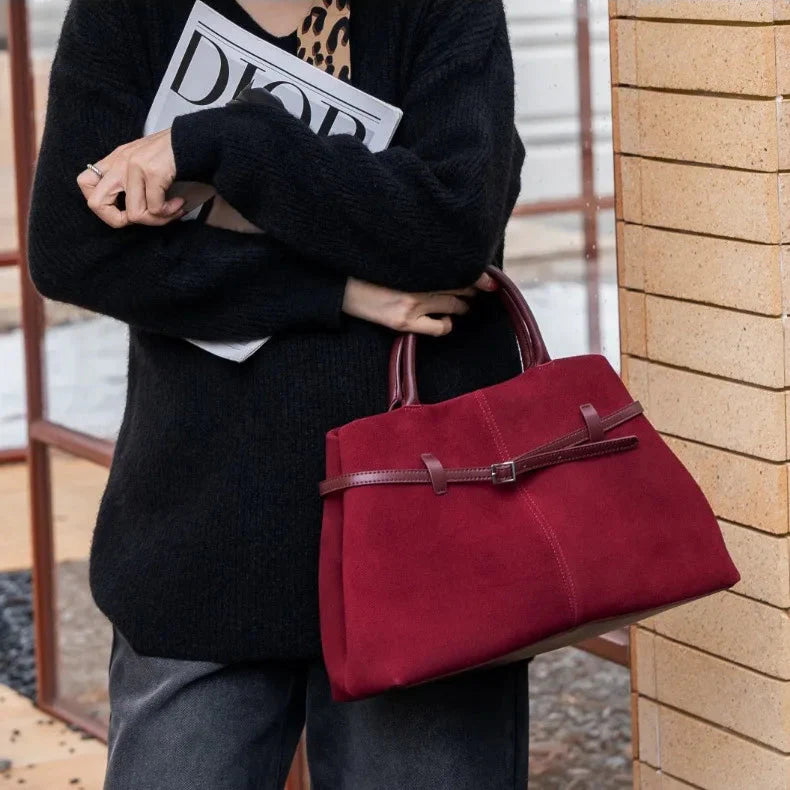 The Langdon Suede Top-Handle