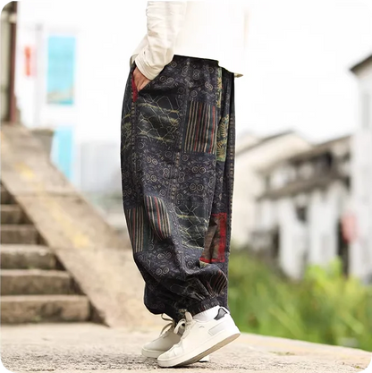Sumi-e Ink Wash Balloon Trouser