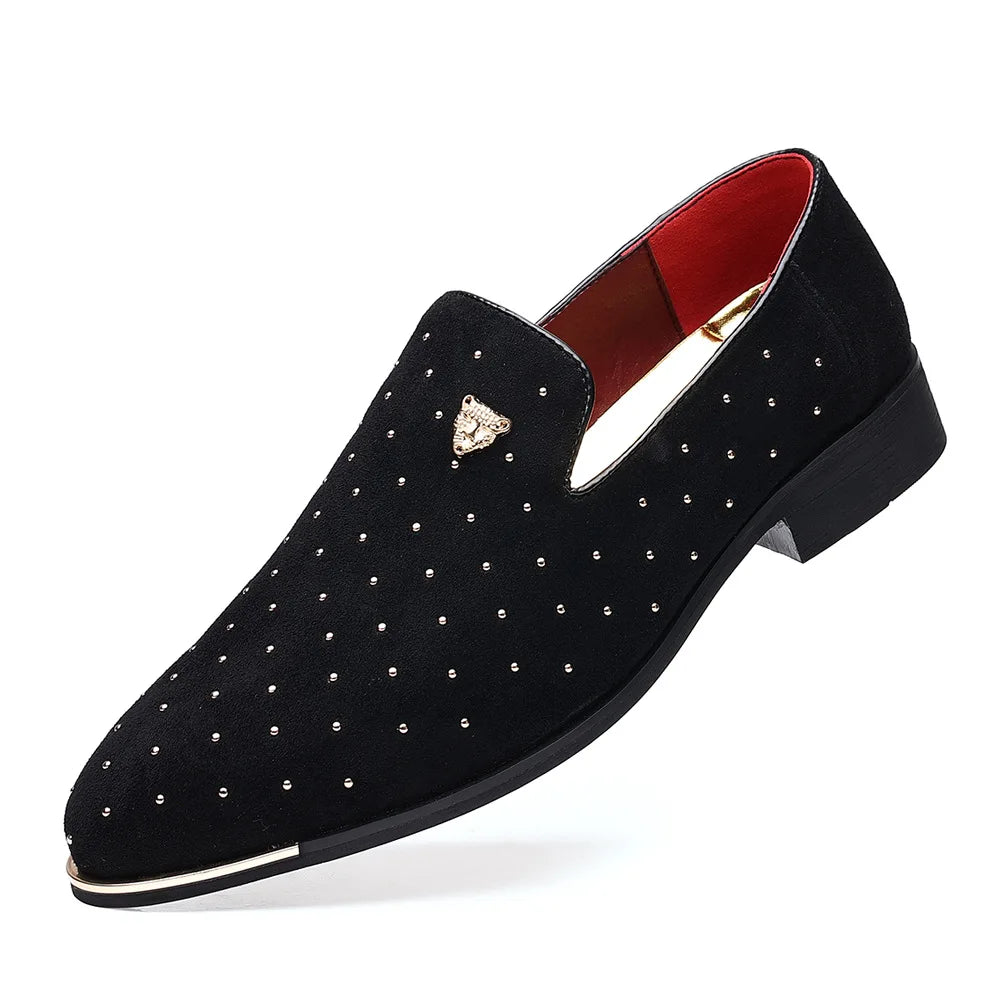 Regalia Noir Suede Loafers