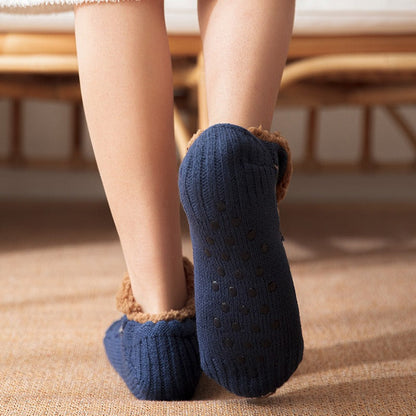 Fair Isle Fleece Slipper Sock