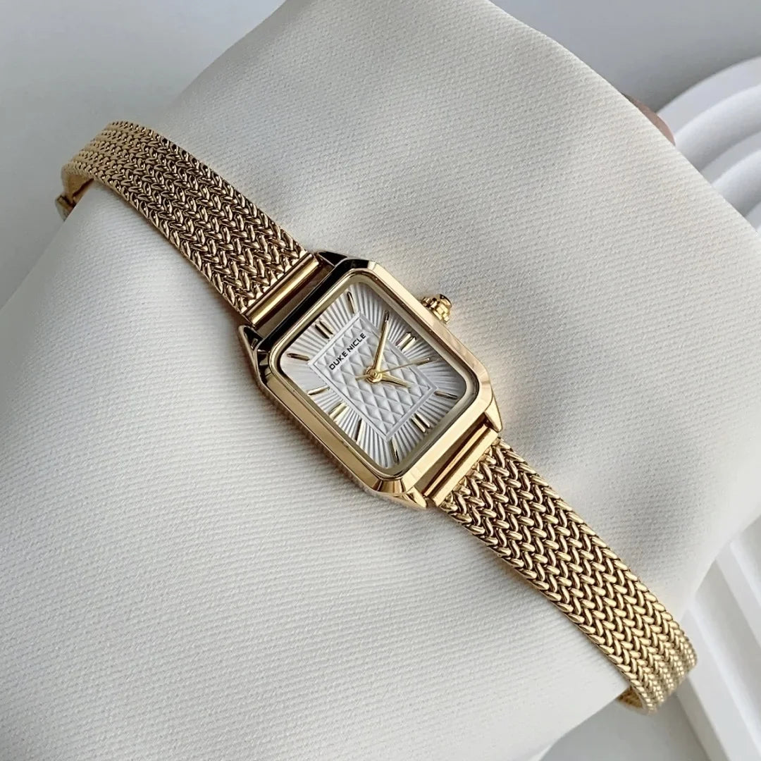 Vintage-Inspired Mesh Bracelet Watch