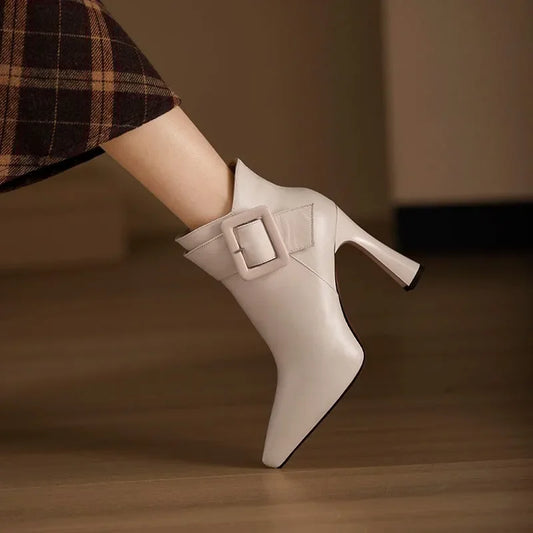 Liora Buckle Heel Boots