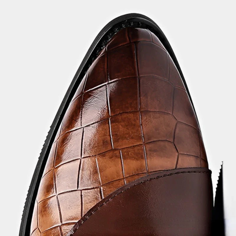 Crocodilian Pattern Dress Shoes