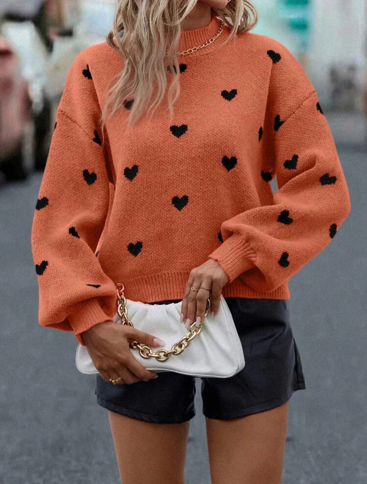 Amorette Heart Sweater