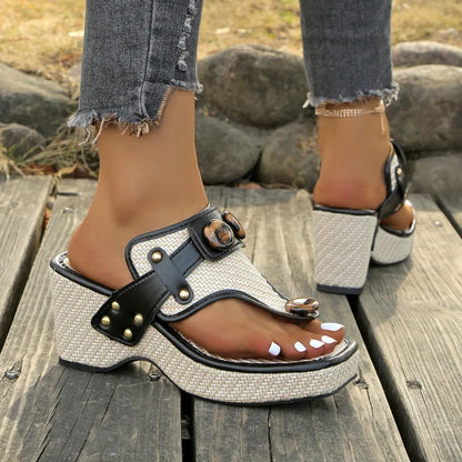 Aurelle Sculpted Strap Sandals