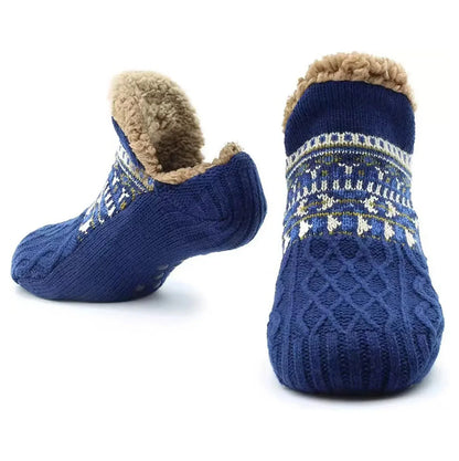 Fair Isle Fleece Slipper Sock