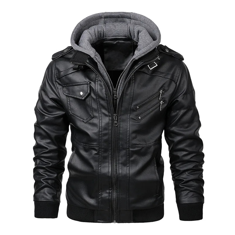 The Renegade Hooded Leather Jacket
