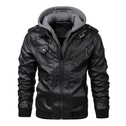The Renegade Hooded Leather Jacket