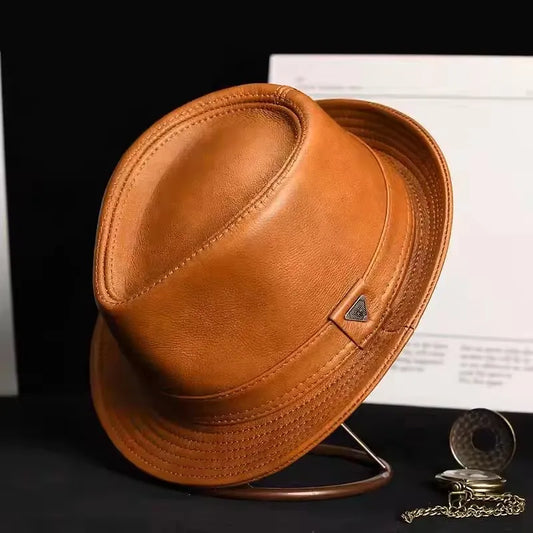 Heritage Leather Trilby Hat