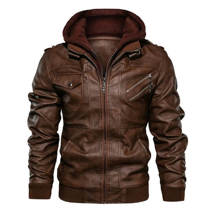 The Renegade Hooded Leather Jacket