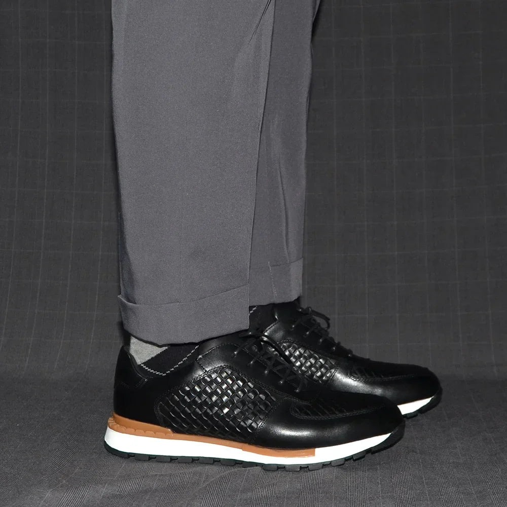 Intrecciato Genuine Leather Sneakers