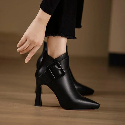 Liora Buckle Heel Boots