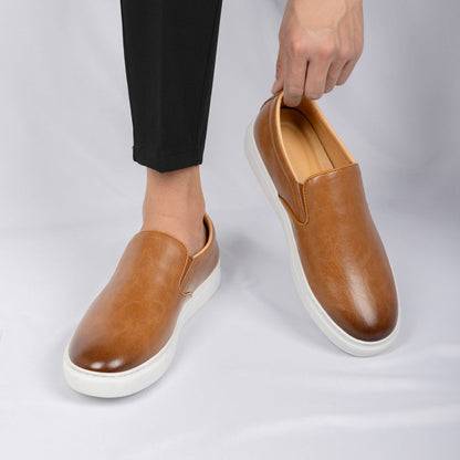 Italian Nappa Leather Platform Loafer