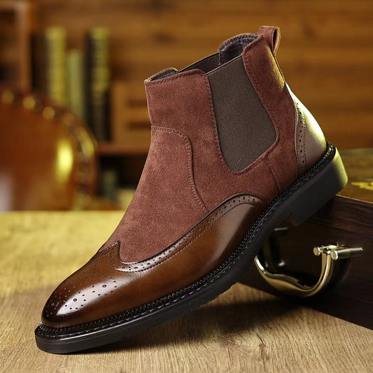 Nightshade Brogue Chelsea Boots