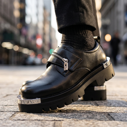 Foundry Zip-Strap Platform Loafer