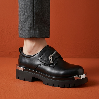 Foundry Zip-Strap Platform Loafer