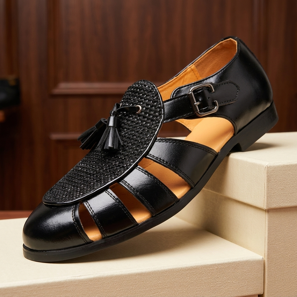 Positano Woven Tassel Sandals