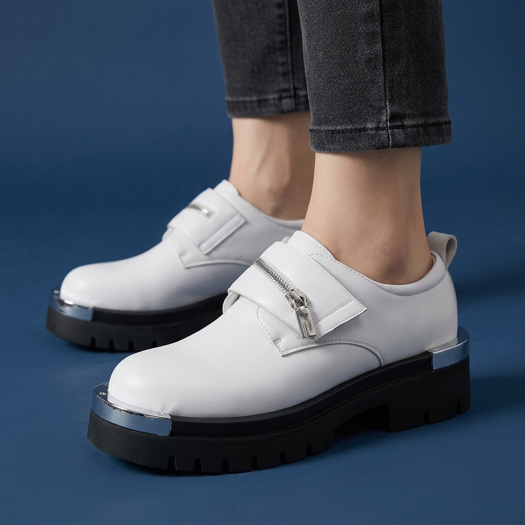 Foundry Zip-Strap Platform Loafer