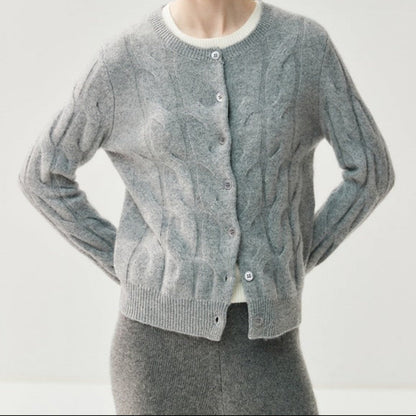 Marina Textured Cashmere Cardigan