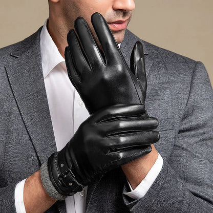 Belvedere Buckled Leather Glove