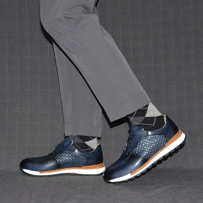 Intrecciato Genuine Leather Sneakers