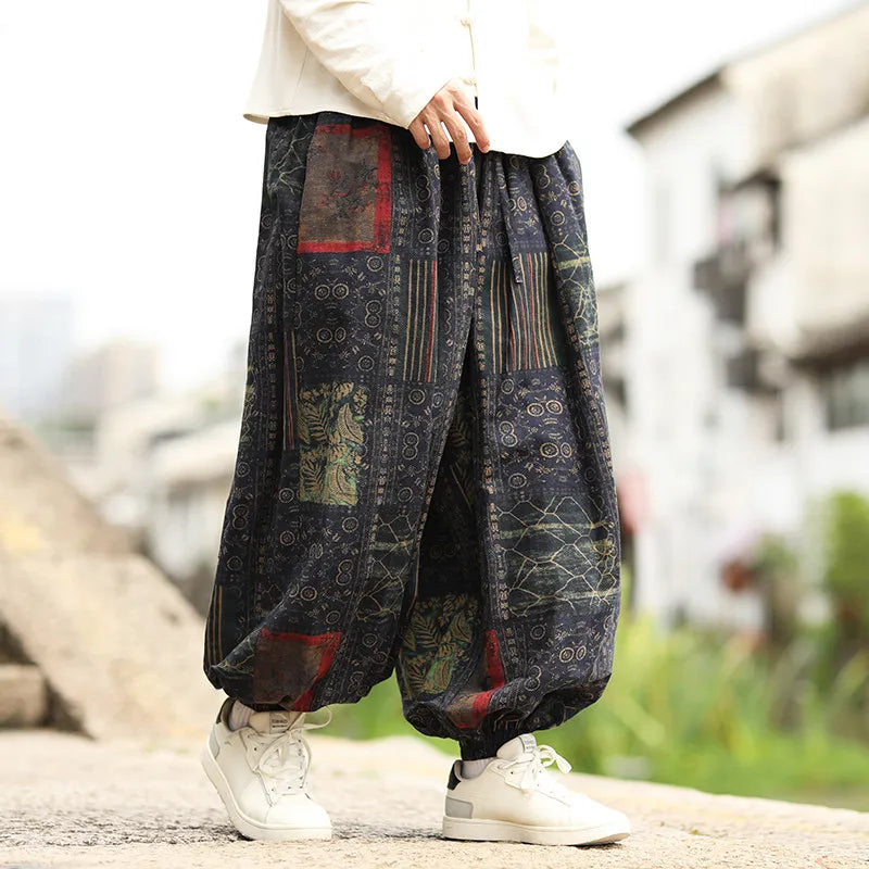 Sumi-e Ink Wash Balloon Trouser