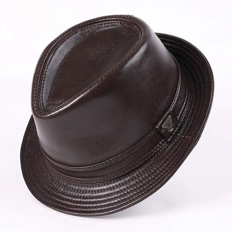 Heritage Leather Trilby Hat