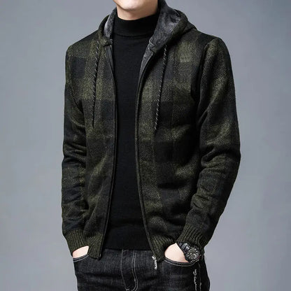 The Marcellin Plaid Knit Jacket