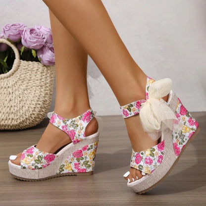 Giardino Blu Organza-Tie Espadrille