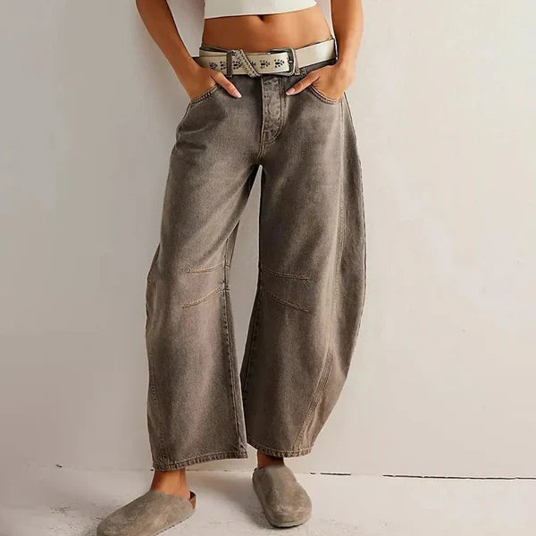 Canvas Wide-Leg Trouser
