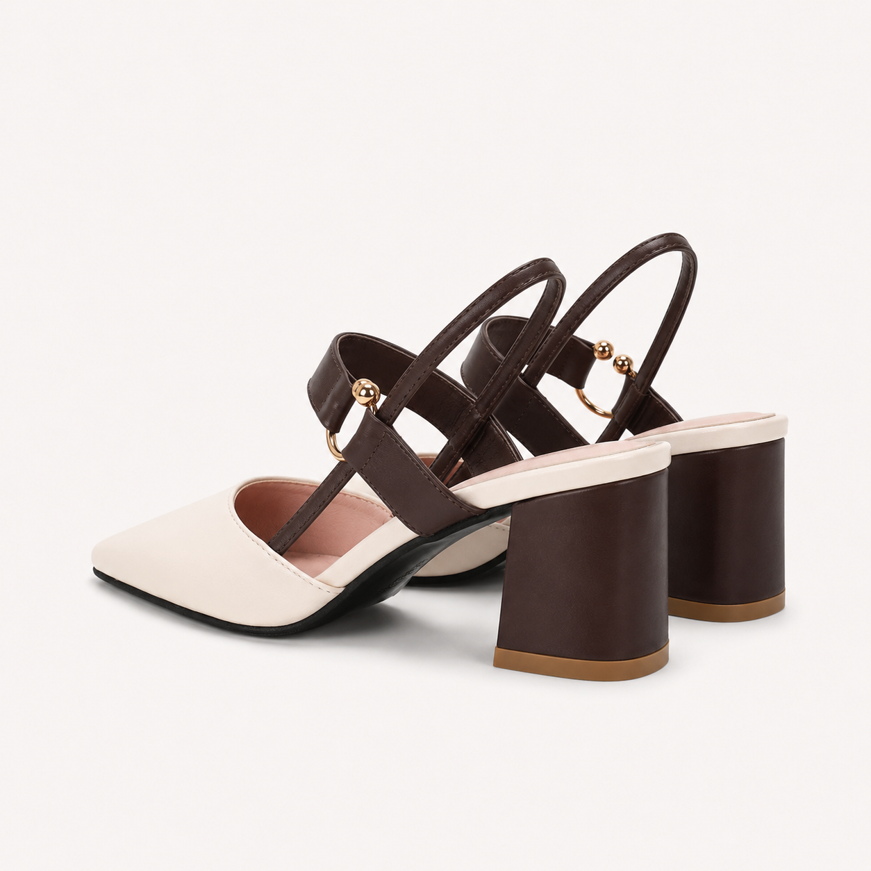 Adalyn Block-Heel Point-Toe Pumps