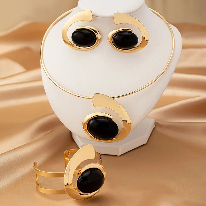 Eclipse Cabochon Jewelry Set