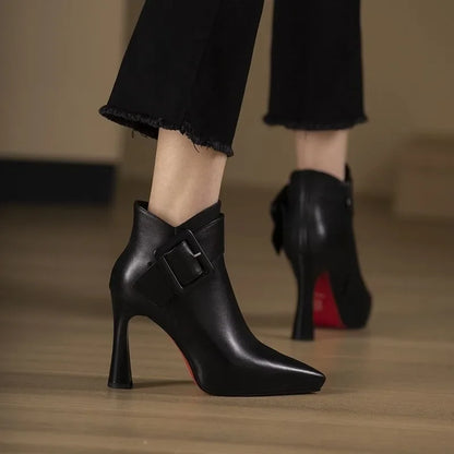 Liora Buckle Heel Boots
