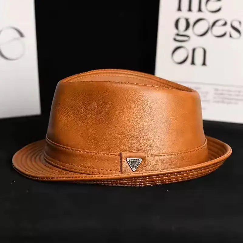 Heritage Leather Trilby Hat