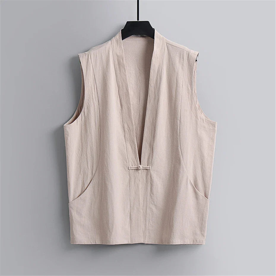 Haori Linen Vest
