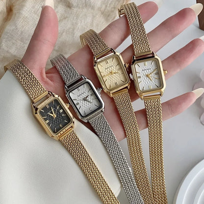 Vintage-Inspired Mesh Bracelet Watch