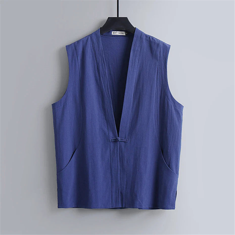 Haori Linen Vest