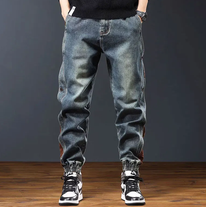 Kessler Contrast-Panel Denim Jogger