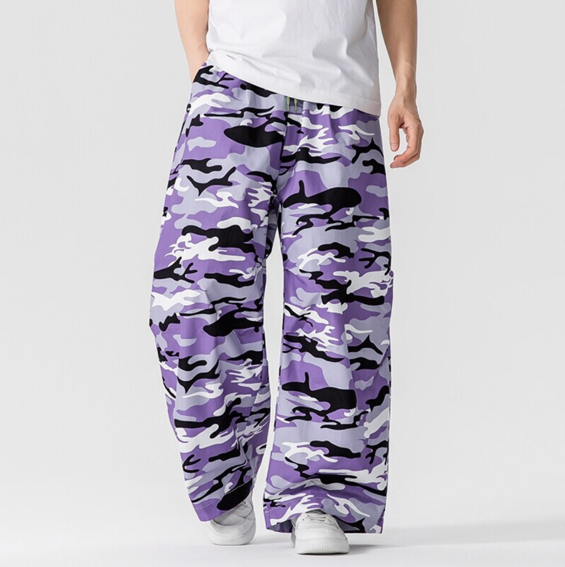 Oversized Camouflage Palazzo Trouser