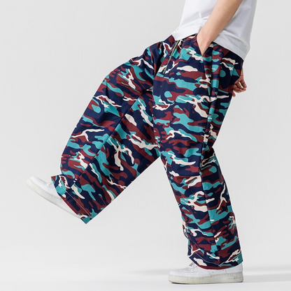 Oversized Camouflage Palazzo Trouser