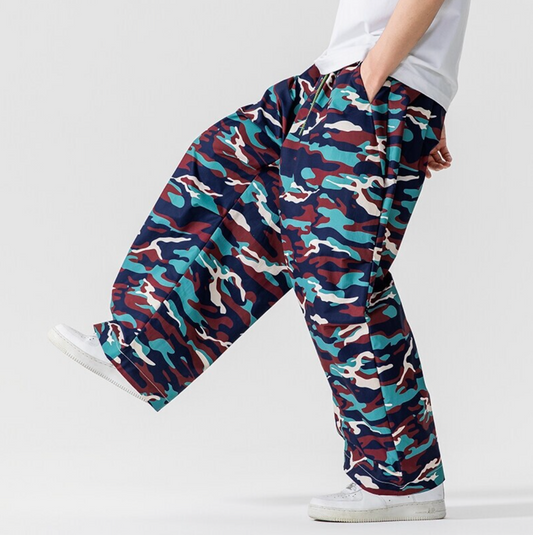 Oversized Camouflage Palazzo Trouser