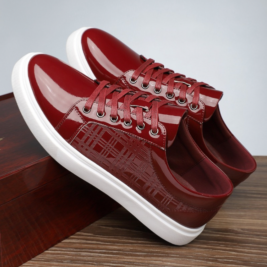 The Patent Leather Low-Top Sneaker