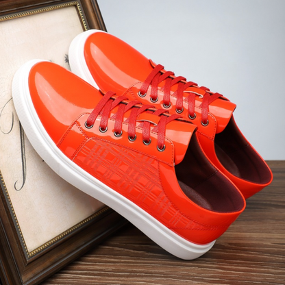 The Patent Leather Low-Top Sneaker