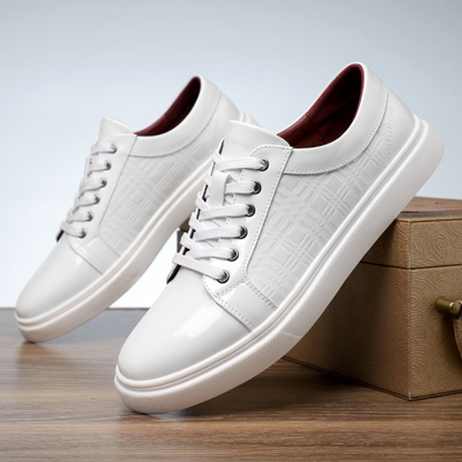 The Patent Leather Low-Top Sneaker
