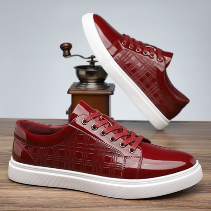 The Patent Leather Low-Top Sneaker