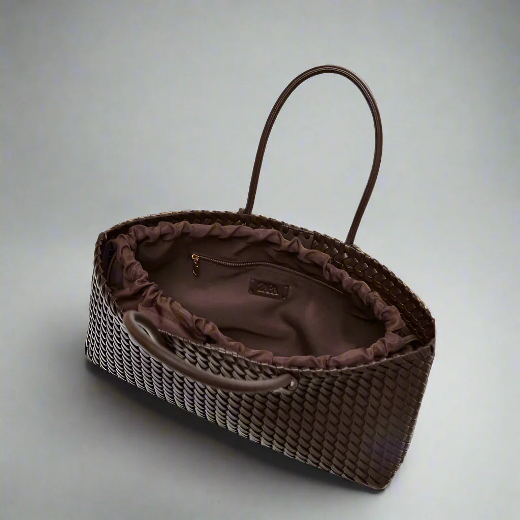 Arvella Woven Leather Handbag
