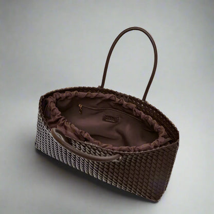 Arvella Woven Leather Handbag