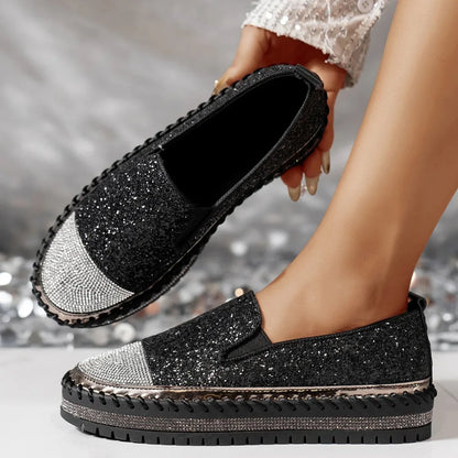 Ruby Sequin Crystal-Sole Statement Sneaker